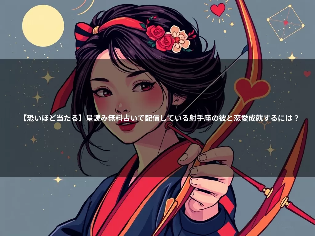 【恐いほど当たる】星読み無料占いで配信している射手座の彼と恋愛成就するには？