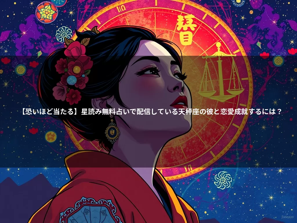 【恐いほど当たる】星読み無料占いで配信している天秤座の彼と恋愛成就するには？