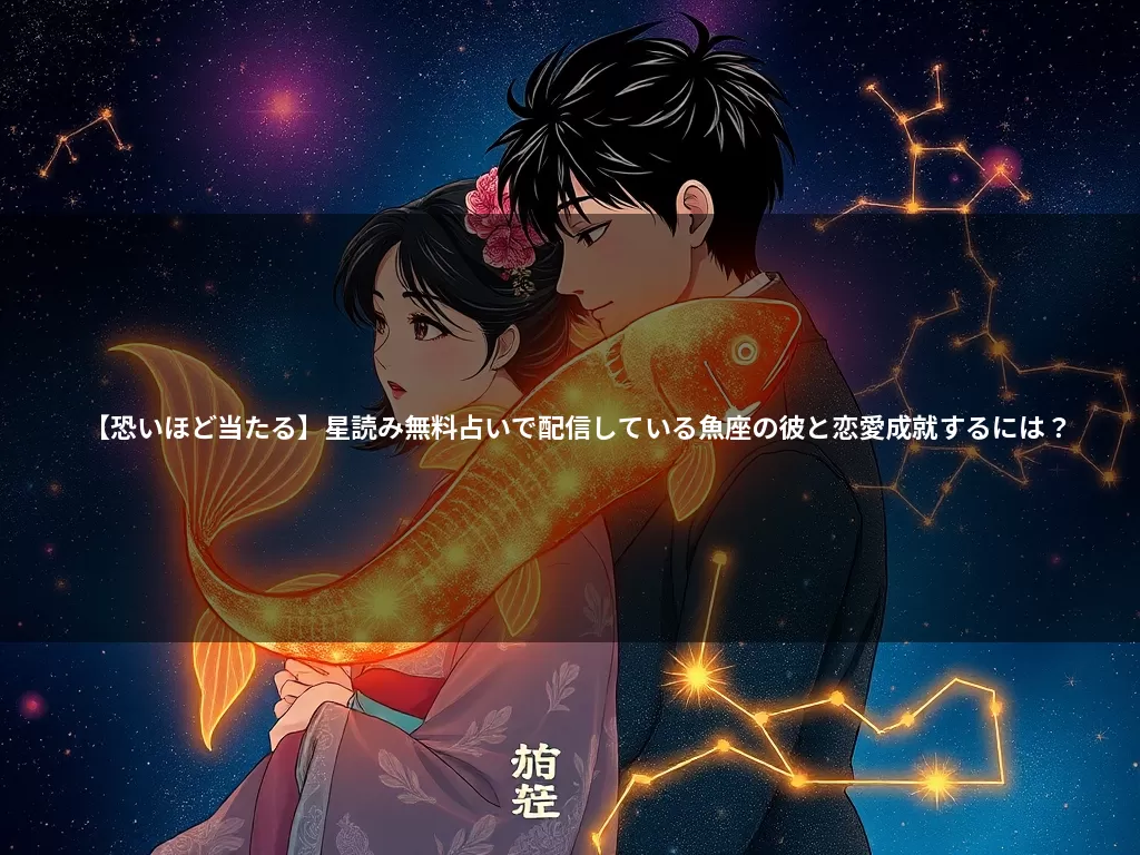 【恐いほど当たる】星読み無料占いで配信している魚座の彼と恋愛成就するには？