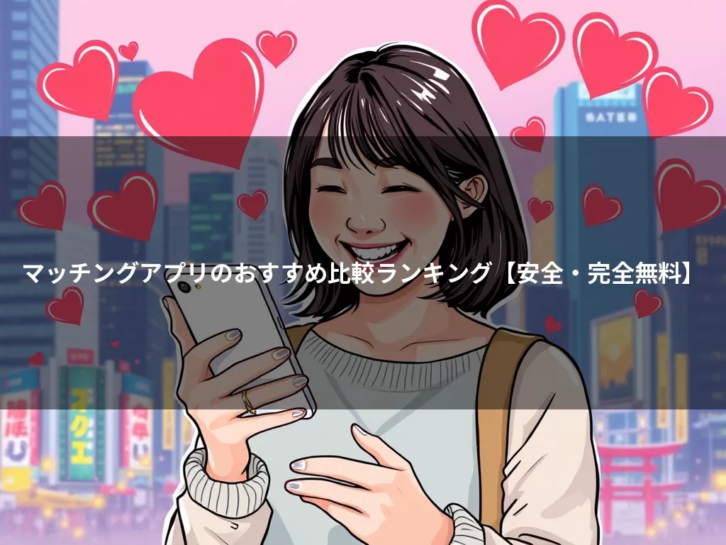 マッチングアプリのおすすめ比較ランキング【安全・完全無料】
